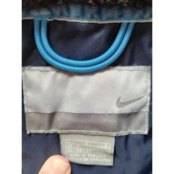 Nike Blue Womens Quilted‎ Jacket size large #11 - Picture 2 of 4
